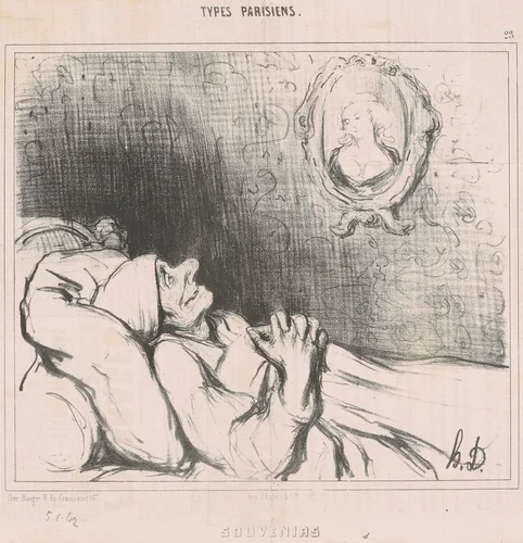 Souvenirs by Honoré Daumier, print, 1840