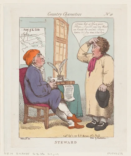 Steward by Thomas Rowlandson, print, 1799