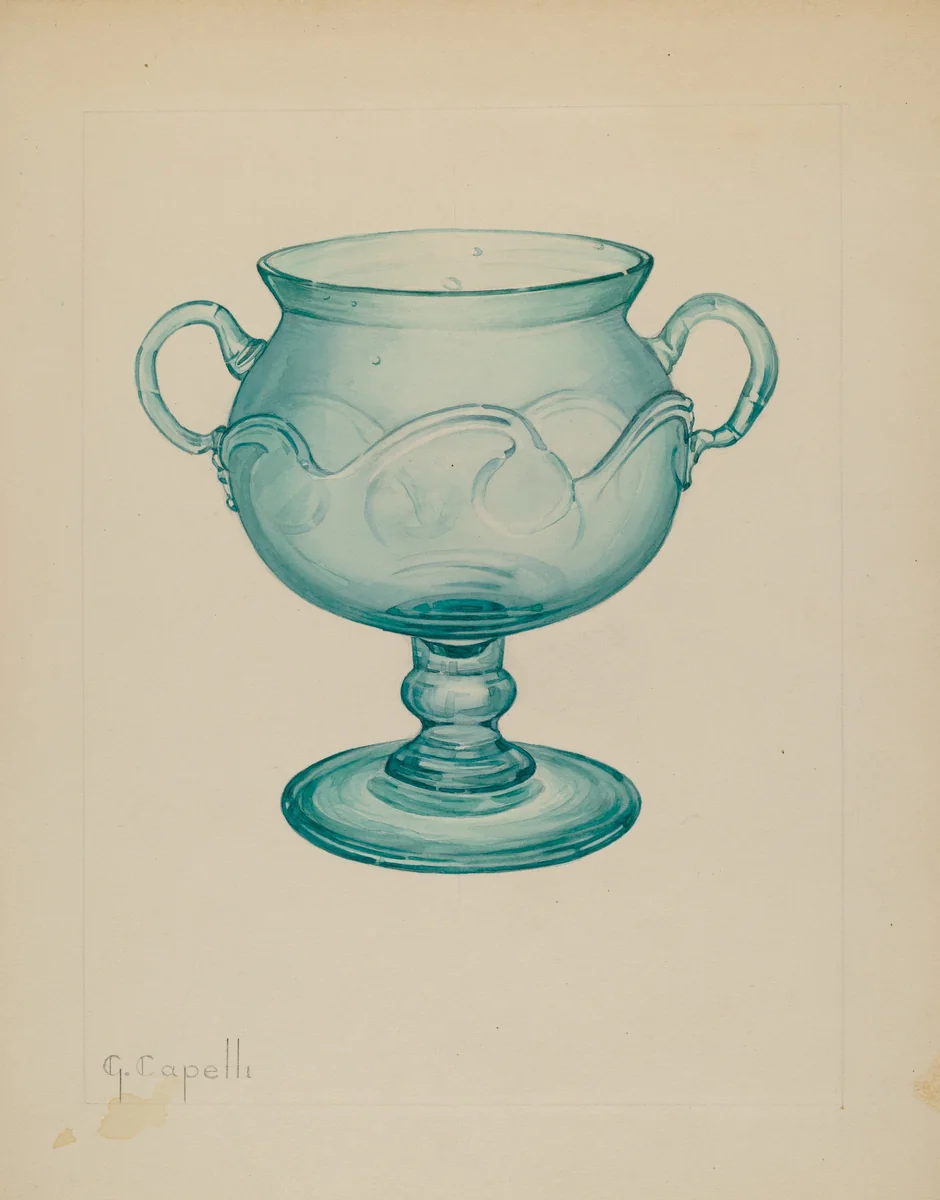 Pitcher by Giacinto Capelli, index of american design, 1937