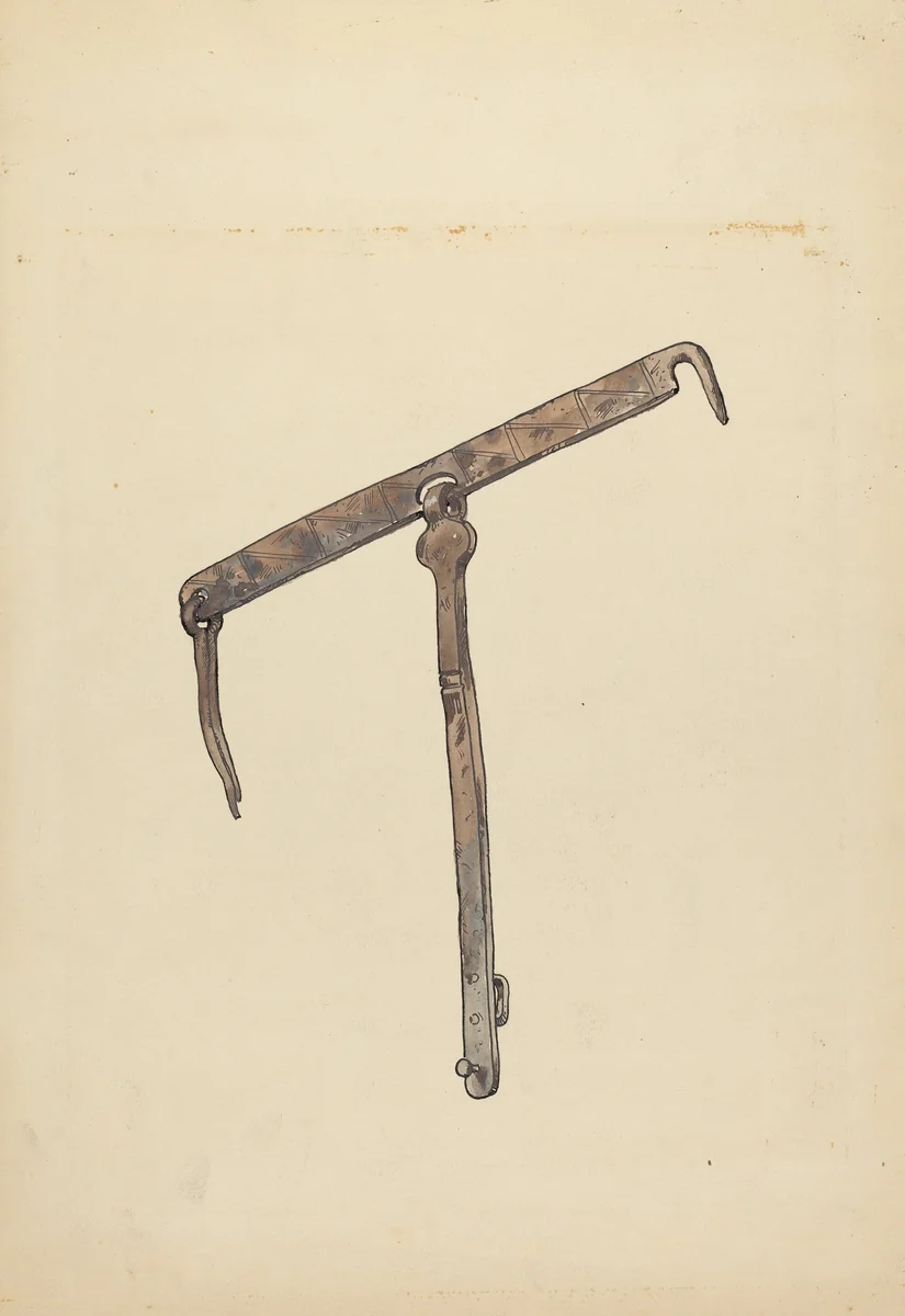 Latch by Geoffrey Holt, index of american design, 1935-1942