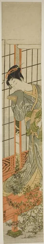 Eavesdropping by Isoda Koryusai, print, 1768-1778
