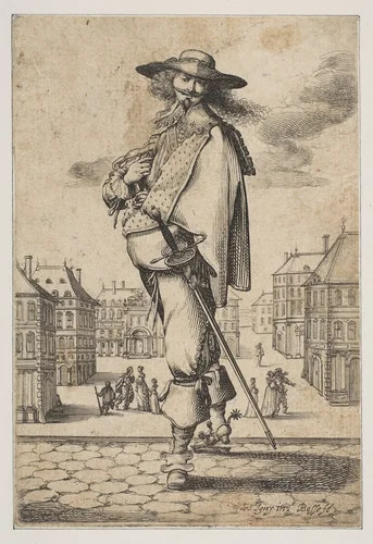 Gentleman with a Sword by Abraham Bosse, print, 1629