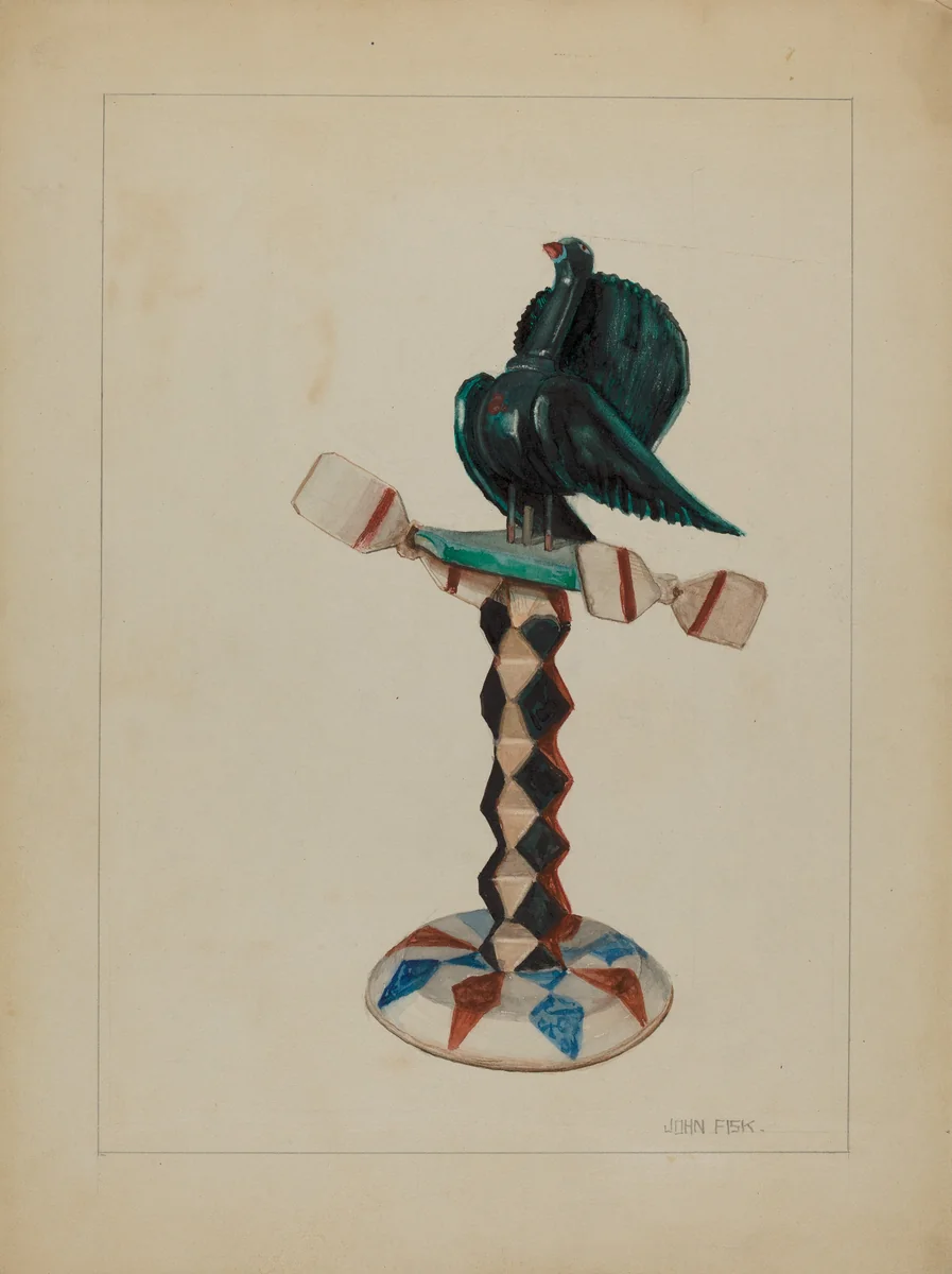 Pa. German Toy Bird by John Fisk, index of american design, 1936