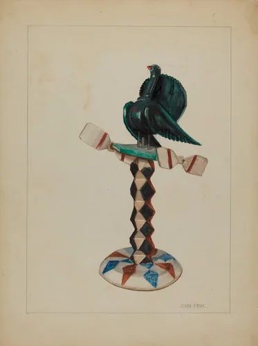 Pa. German Toy Bird by John Fisk, index of american design, 1936