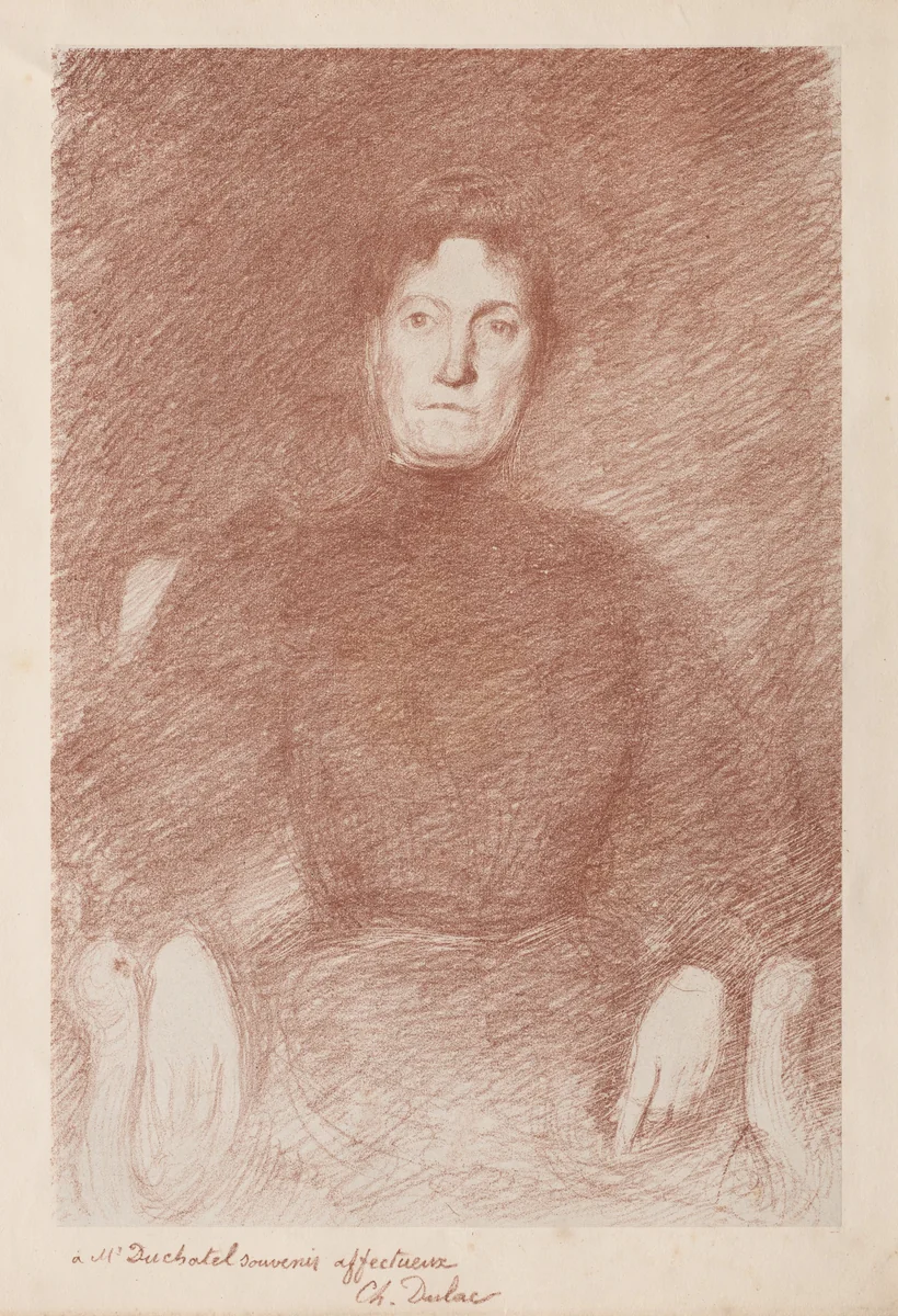 Seated Woman by Charles Marie Dulac, print, 1865-1898