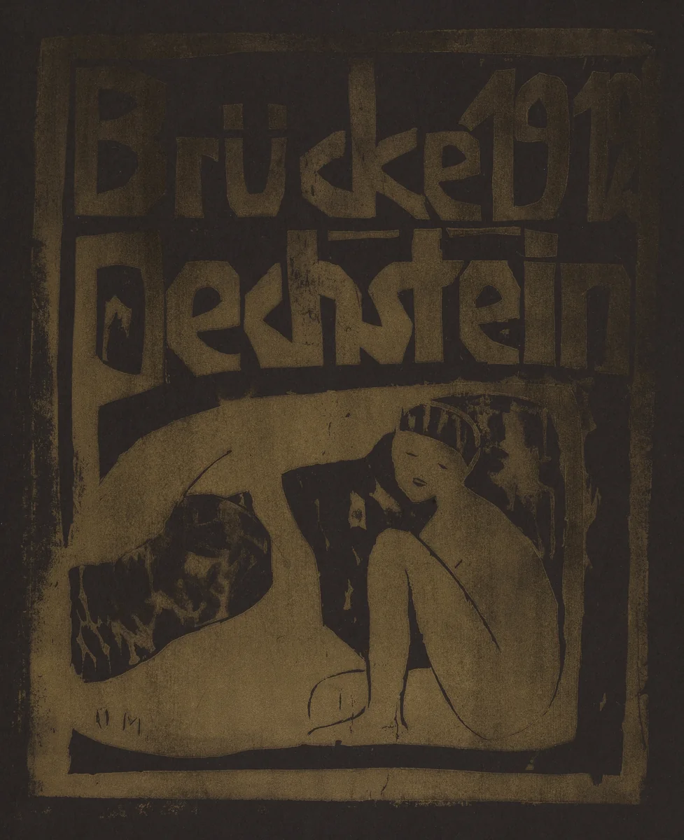 Brücke 1912 Pechstein by Otto Mueller, print, 1912