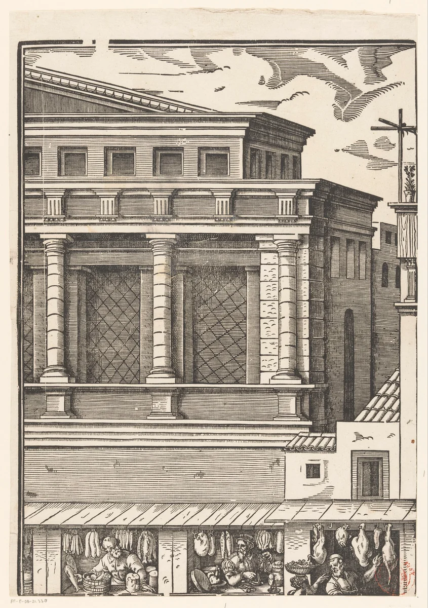 Festa della Sensa (eerste gedeelte) by Jost Amman, print, 1679