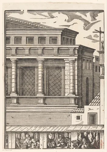 Festa della Sensa (eerste gedeelte) by Jost Amman, print, 1679