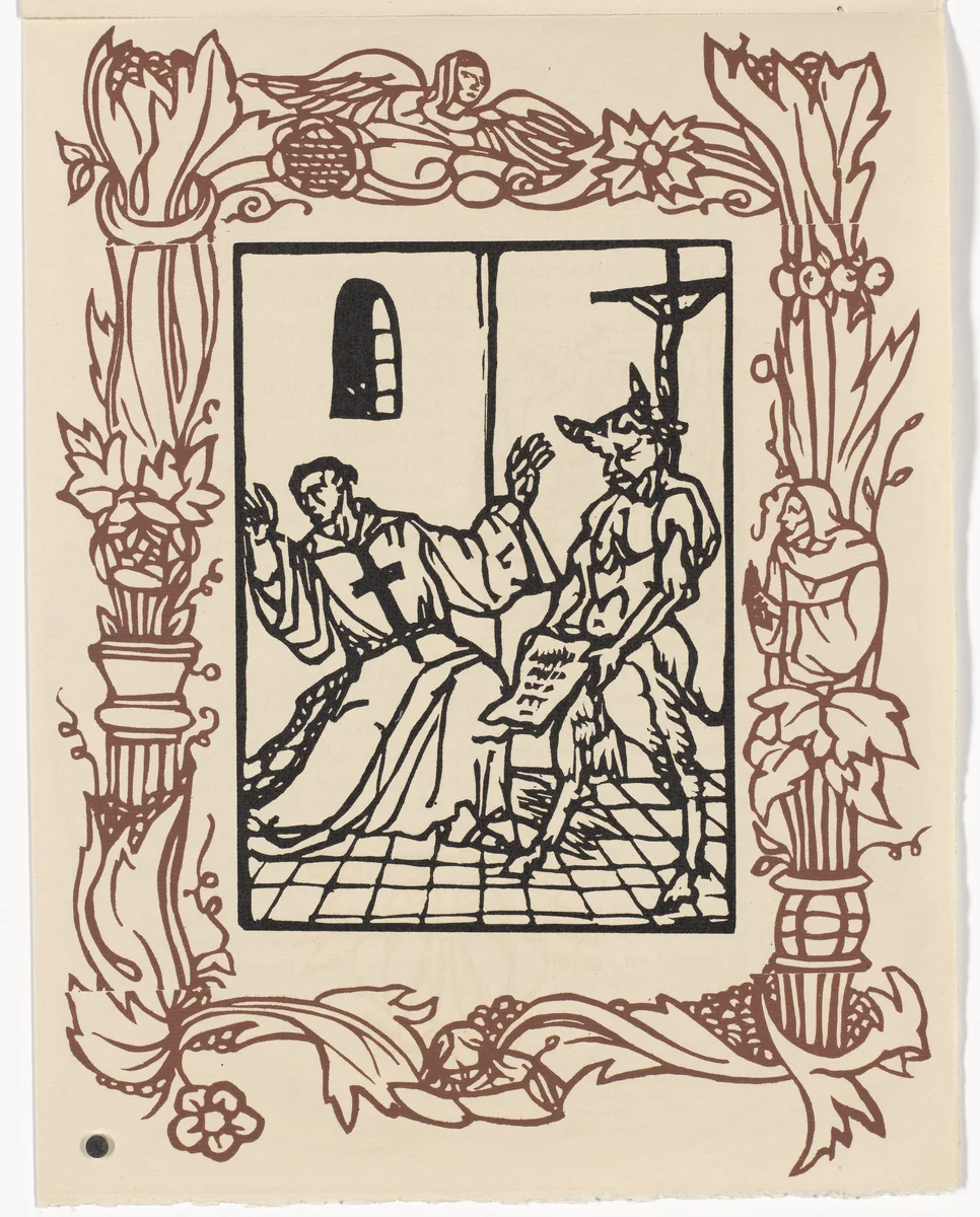 Plate (page 251) from Les Petites Fleurs de St. François (The Little Flowers of St. Francis) by Émile Bernard, illustrated book, 1928