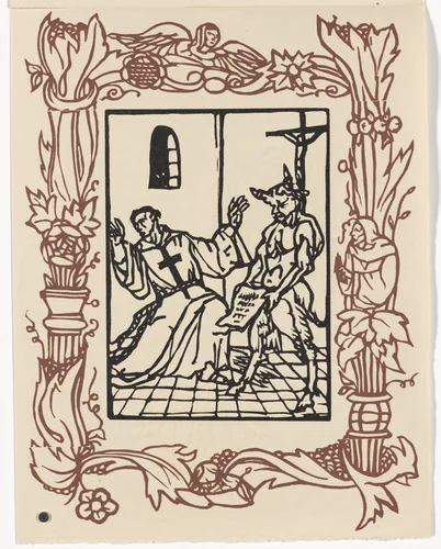 Plate (page 251) from Les Petites Fleurs de St. François (The Little Flowers of St. Francis) by Émile Bernard, illustrated book, 1928