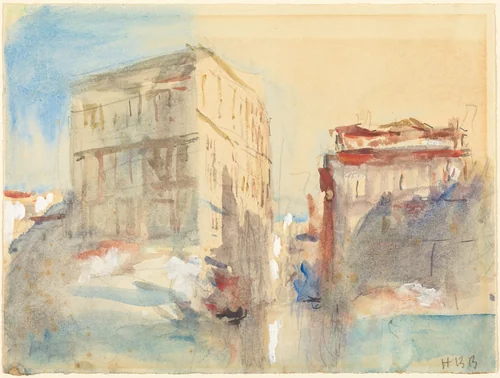 Palaces on the Grand Canal in Venice by Hercules Brabazon Brabazon, drawing, 1821-1906