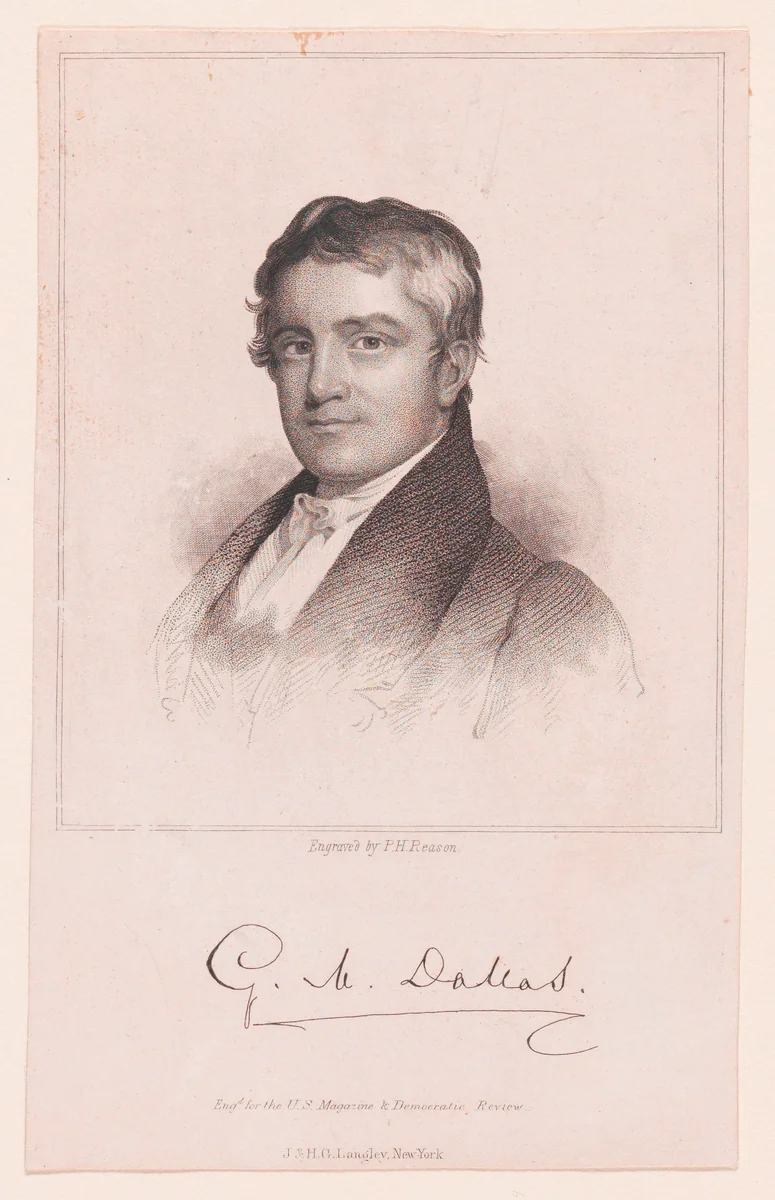 George Miflin Dallas by Patrick Reason, print, 1830-1866