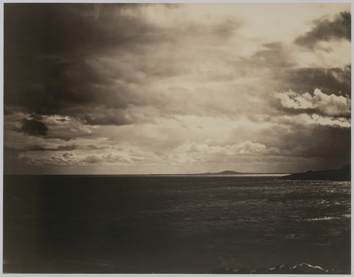 Mediterranean with Mount Agde by Gustave Le Gray, photograph, 1857