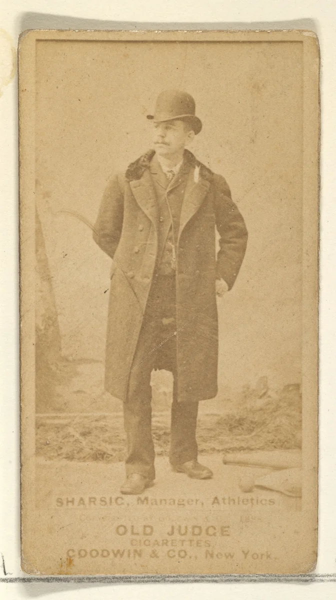 Sharsie, Manager, Philadelphia Athletics, from the Old Judge series (N172) for Old Judge Cigarettes by Goodwin & Company, photograph, 1887-1890