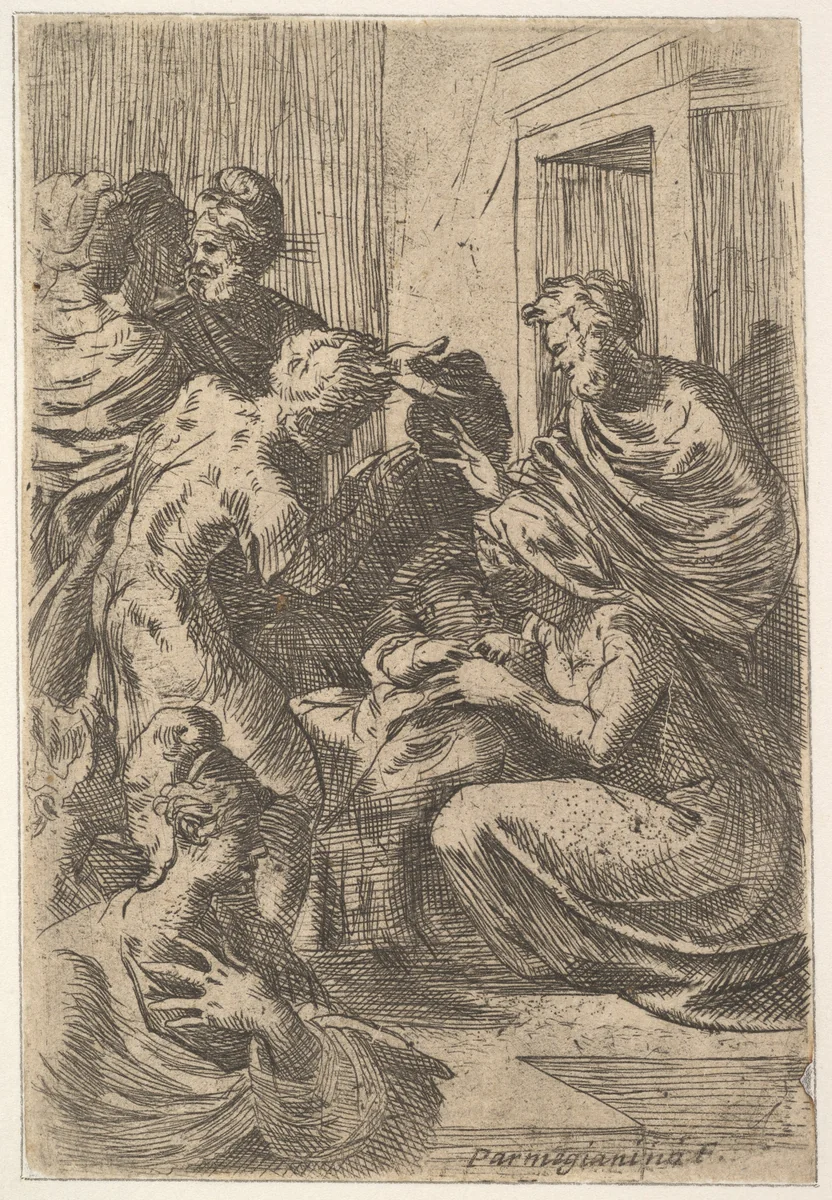 Nativity by anonymous, print, 1600-1699