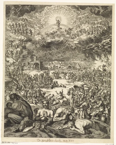 Laatste oordeel by Jan Luyken, print, 1708