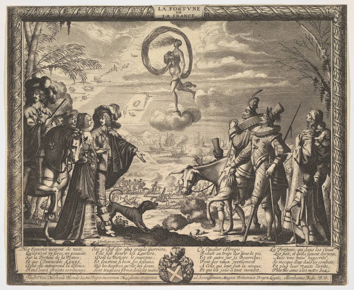 The Fortune of France by Abraham Bosse, print, 1633-1643