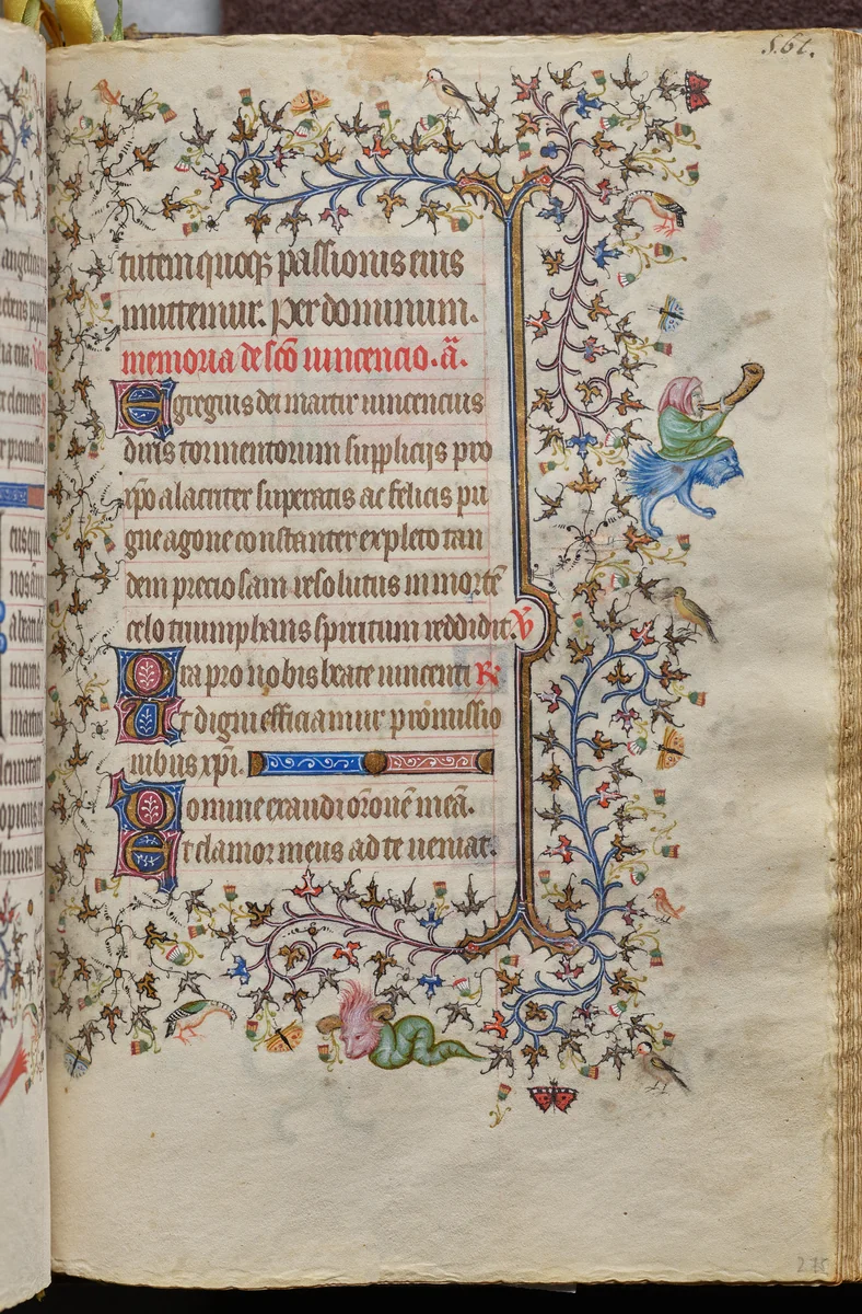 Hours of Charles the Noble, King of Navarre (1361-1425): fol. 275r, Text by Master of the Brussels Initials and Associates, book, 1400-1410
