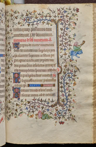 Hours of Charles the Noble, King of Navarre (1361-1425): fol. 275r, Text by Master of the Brussels Initials and Associates, book, 1400-1410