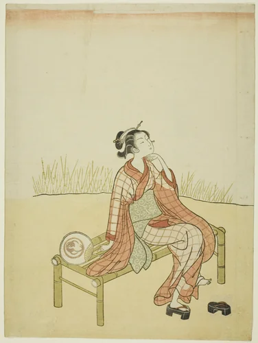 By the Stream by Suzuki Harunobu (鈴木春信), print, 1760-1770