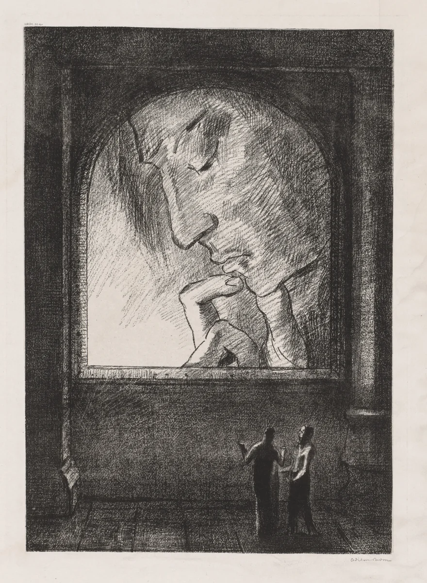 Light by Odilon Redon, print, 1893