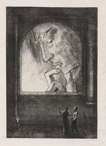 Light by Odilon Redon, print, 1893