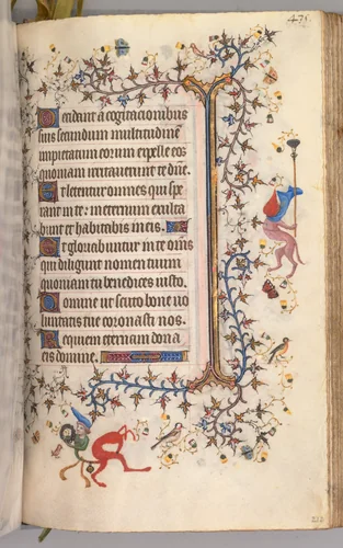 Hours of Charles the Noble, King of Navarre (1361-1425): fol. 212r, Text by Master of the Brussels Initials and Associates, book, 1400-1410
