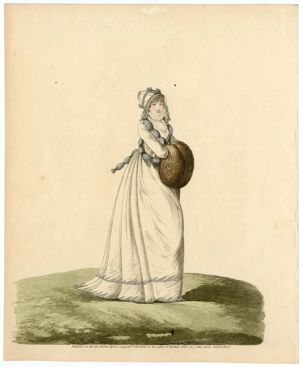 Fashion plate by Nicolaus Heideloff, artwork, 1799