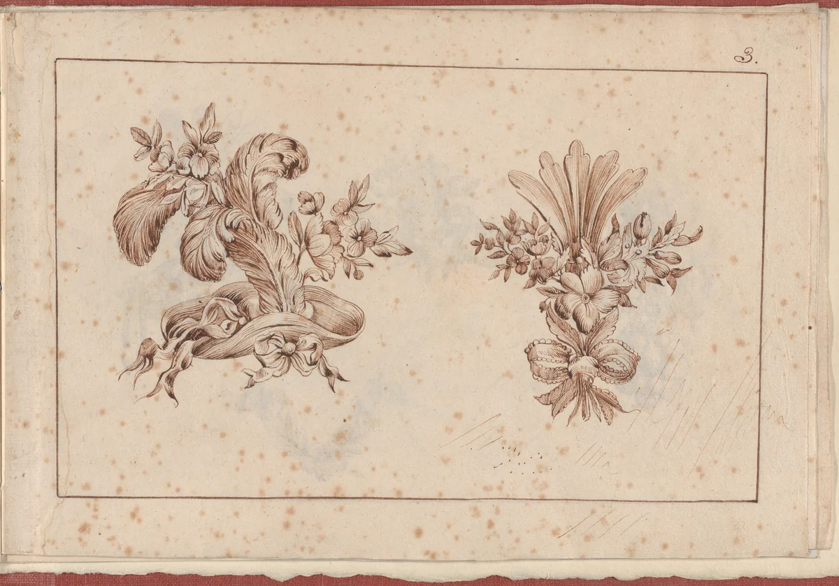 Joaillerie: Album of Jewelry Designs, Page 3 by anonymous, book, 1770
