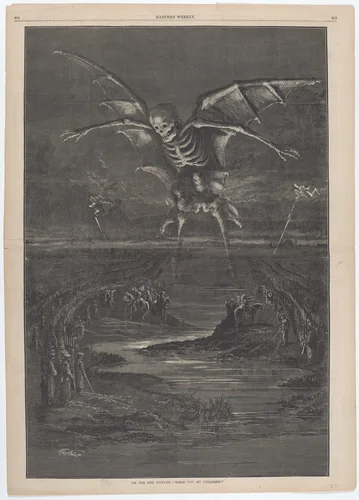 On the Red Danube - "Bless You, My Children!" by Thomas Nast, print, 1877