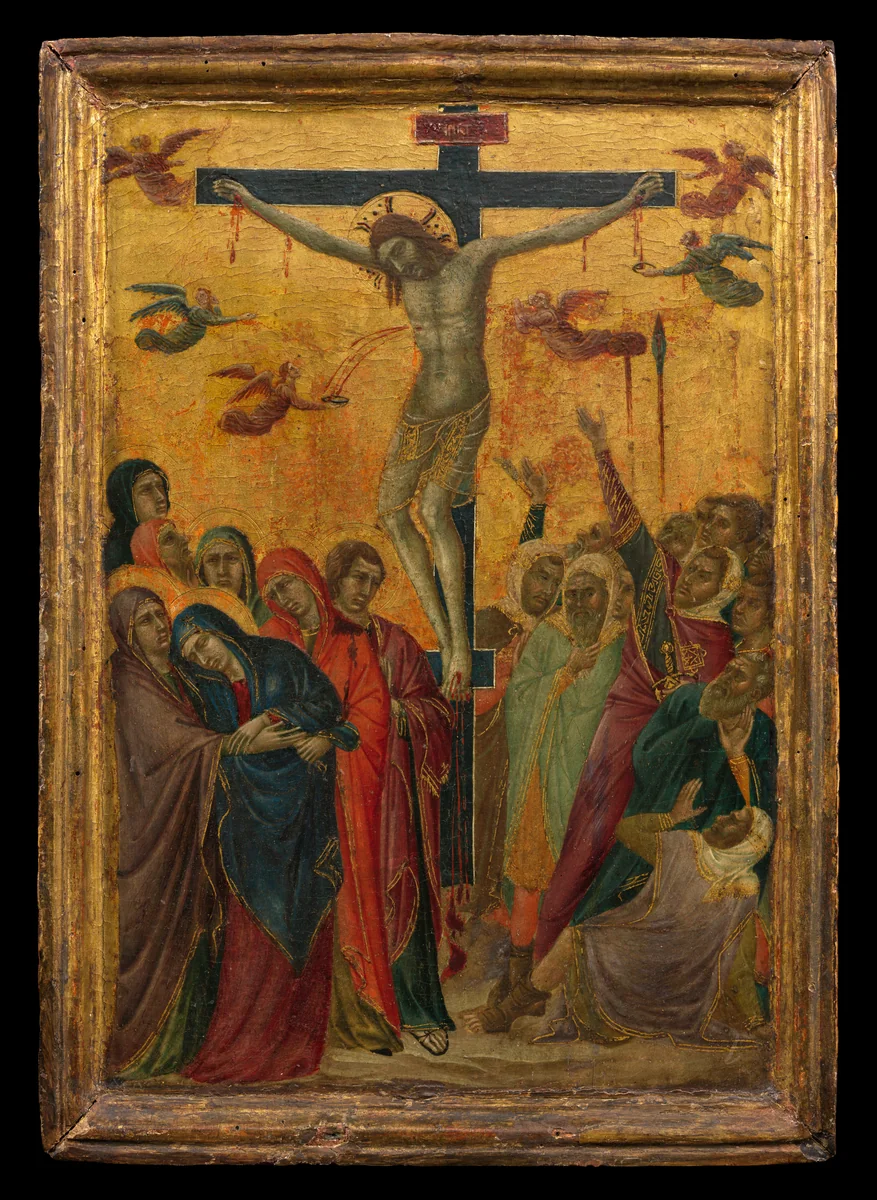 The Crucifixion by Segna di Buonaventura, painting, 1312-1318