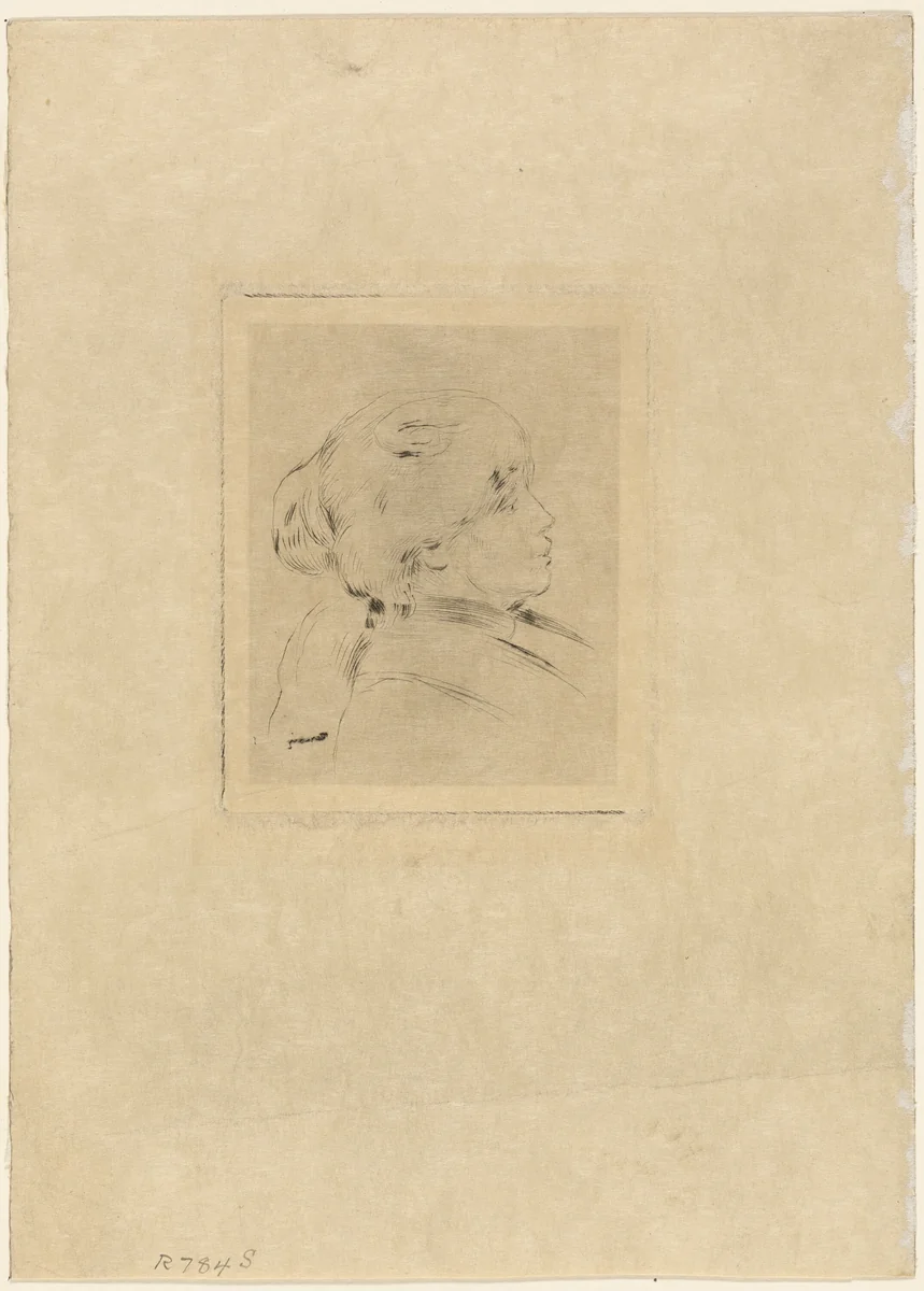 Berthe Morisot by Pierre-Auguste Renoir, print, 1887-1897
