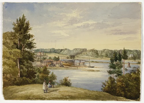 View from Sydney by Elizabeth Murray, painting, 1847