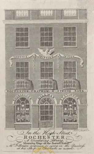 Trade Card for W. Gillman's Phoenix Printing Office by Anker Smith, print, 1700-1800
