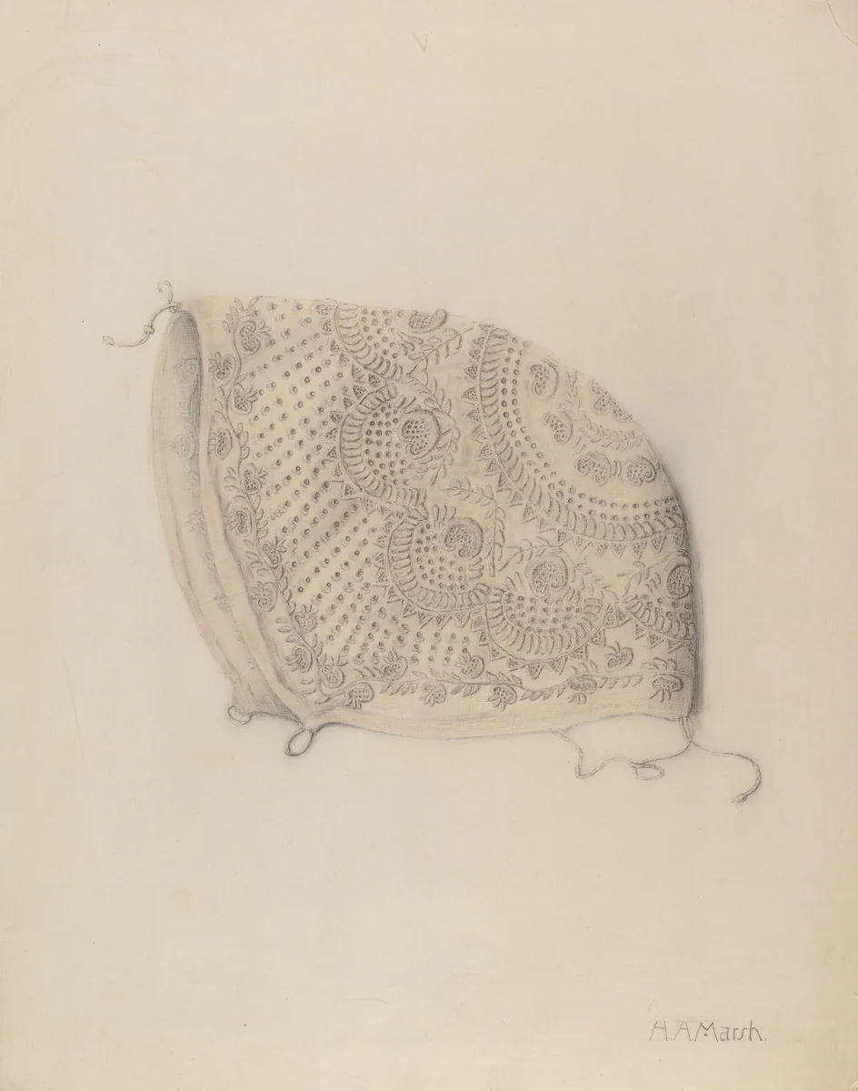 Baby's Cap by Herbert Marsh, index of american design, 1938