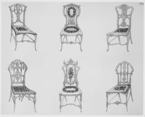 A Useful and Modern Work on Chairs, in Twelve Plates, Containing Forty-Two Designs by Henry Wood, book, 1835