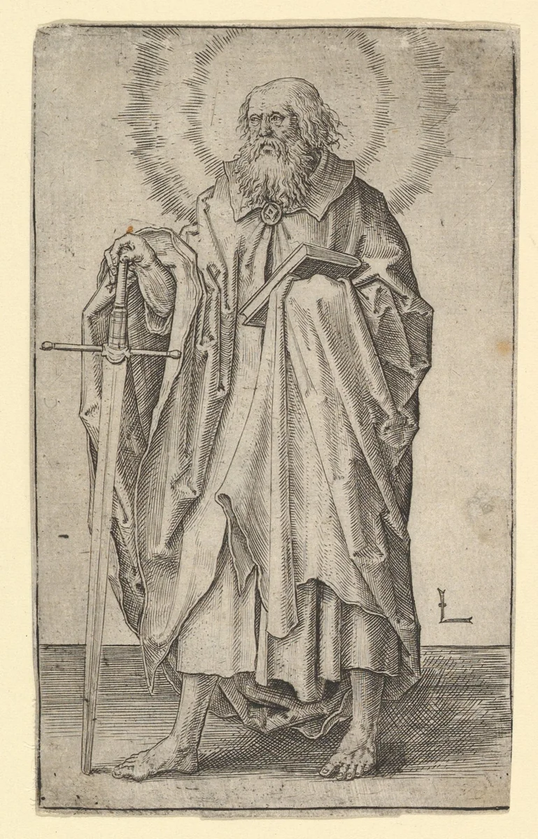 St. Paul by Lucas van Leyden, print, 1505-1515