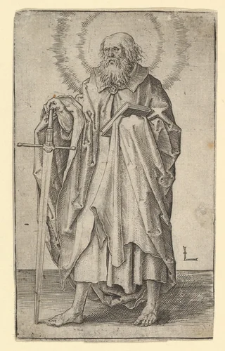 St. Paul by Lucas van Leyden, print, 1505-1515