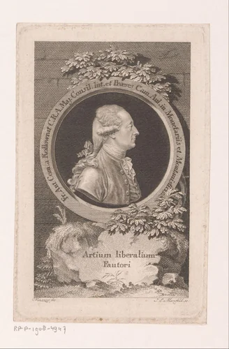 Portret van Franz Anton, Graf von Kolowrat by Johann Ernst Mansfeld, print, 1749-1796