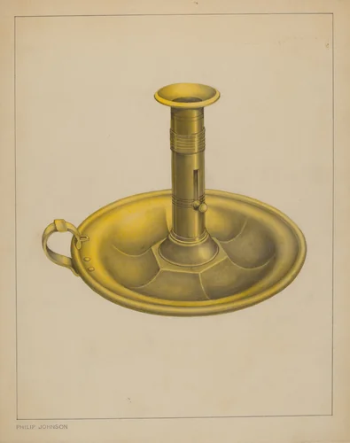 Candlestick by Philip Johnson, index of american design, 1937