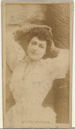 Edith Hyman, from the Actors and Actresses series (N145-8) issued by Duke Sons & Co. to promote Duke Cigarettes by W. Duke, Sons & Co., photograph, 1890-1895