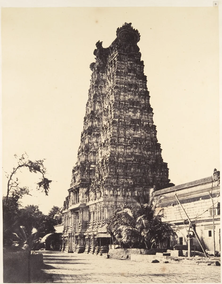 The Western Gopuram by Linnaeus Tripe, photograph, 1858
