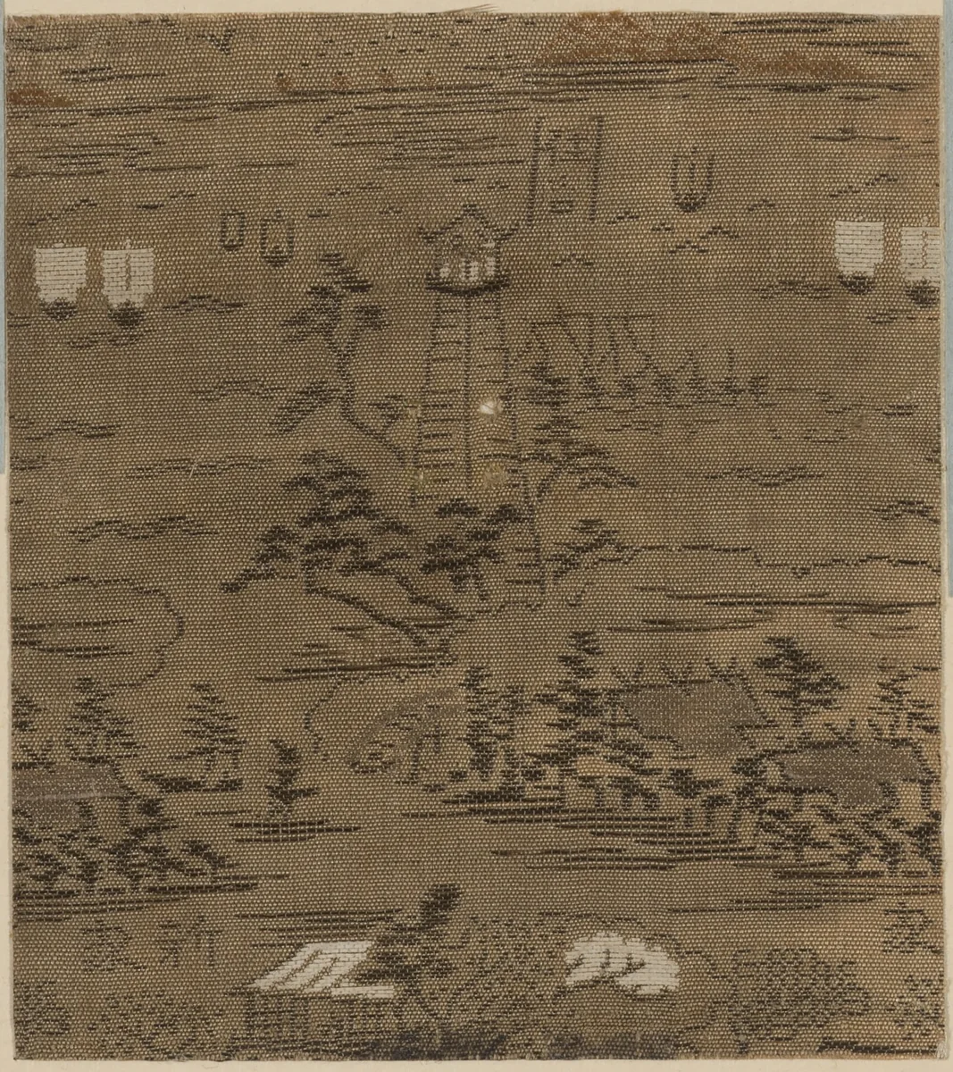 Fragment by Japan, textile, 1775-1825