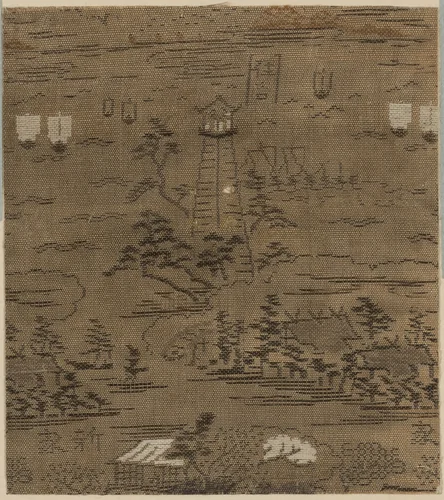 Fragment by Japan, textile, 1775-1825