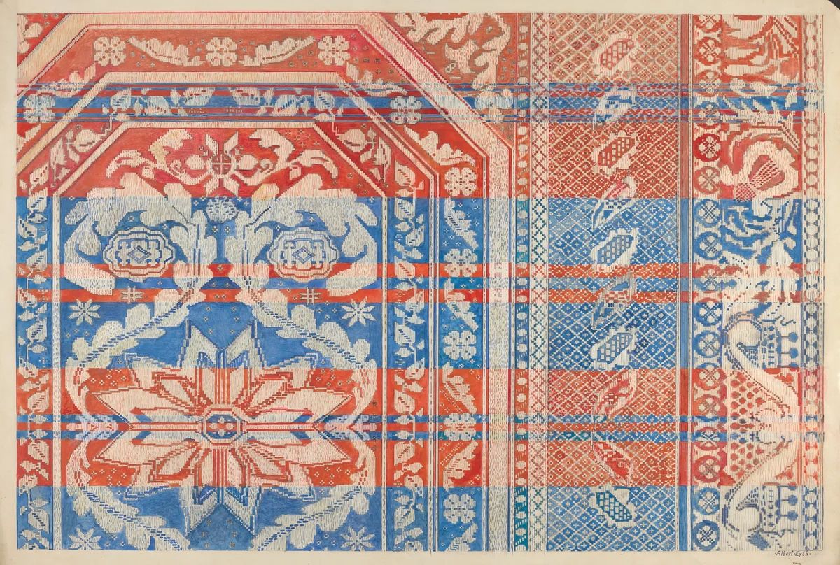 Coverlet by Albert Eyth, index of american design, 1936