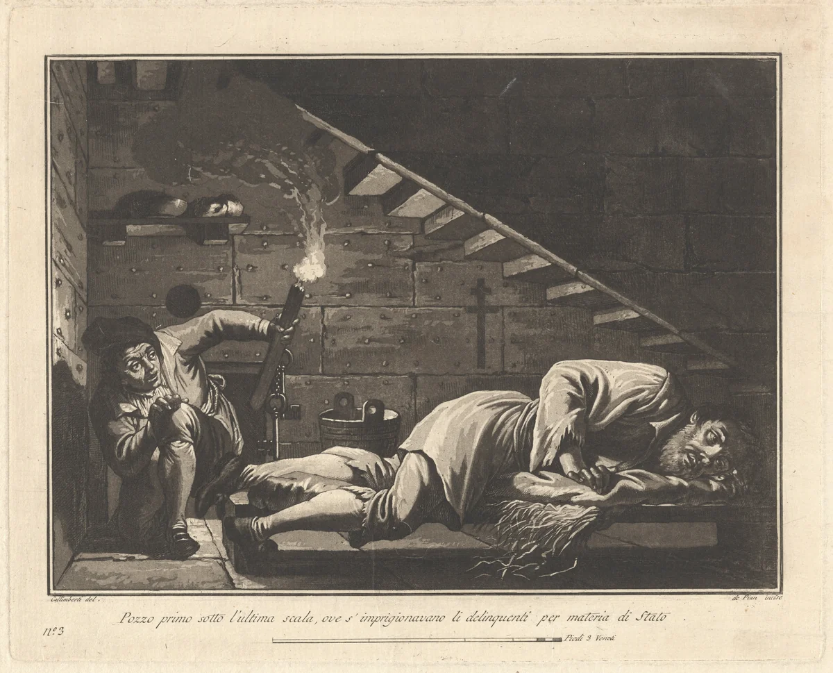 The "Well," for Violators of State Law by Giovanni De Pian; Francesco Galimberti, print, 1797