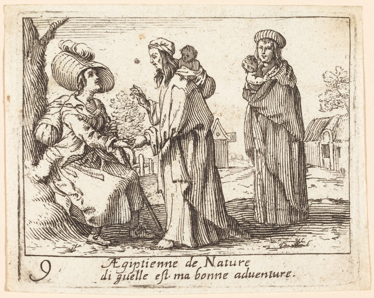 Bohemians by French 17th Century, print, 1600-1699