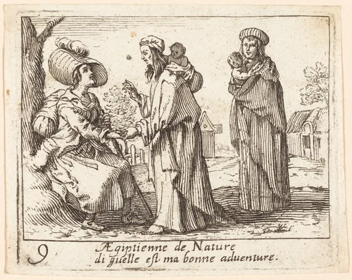 Bohemians by French 17th Century, print, 1600-1699