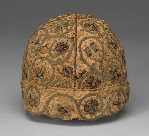 Man's Cap by England, textile, 1501-1600