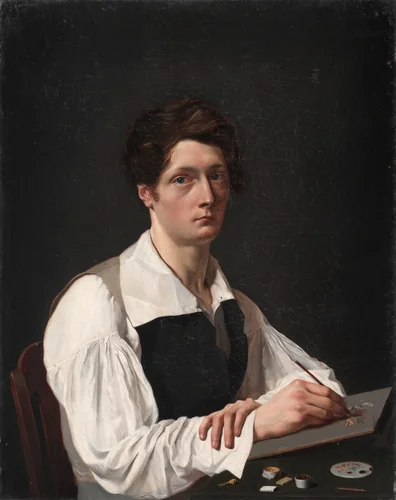 Self-Portrait by François LePage, painting, 1824